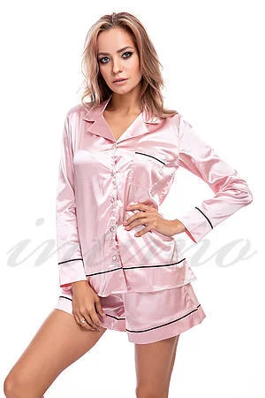 Женская пижама с длинным рукавом передние карманы Lormar 60530