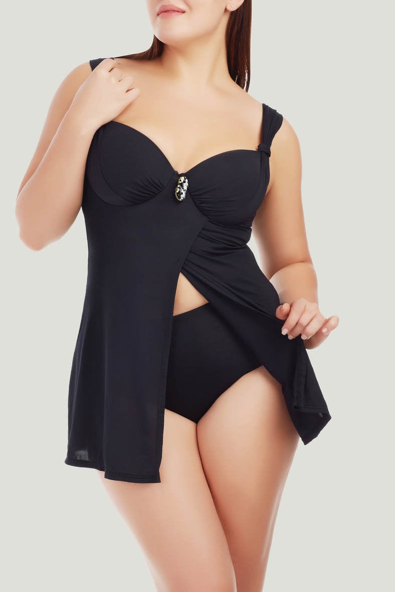 Tankini swimsuit-compacted with cup swimwear slip, code 45778, art L1713-YP-493/L1713-ZP-HWB 