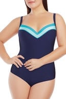 Sporty swimsuit with a cup compacted