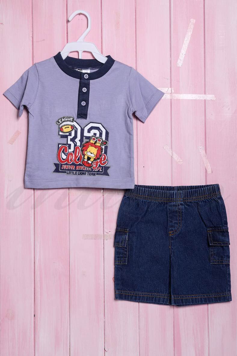 Костюмчик для мальчика: футболка и шортики, хлопок, код 56416, арт 20365