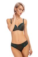 Set of underwear: bra with a cup compacted and panties Brazilian