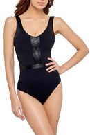 One-piece swimsuit with a cup compacted