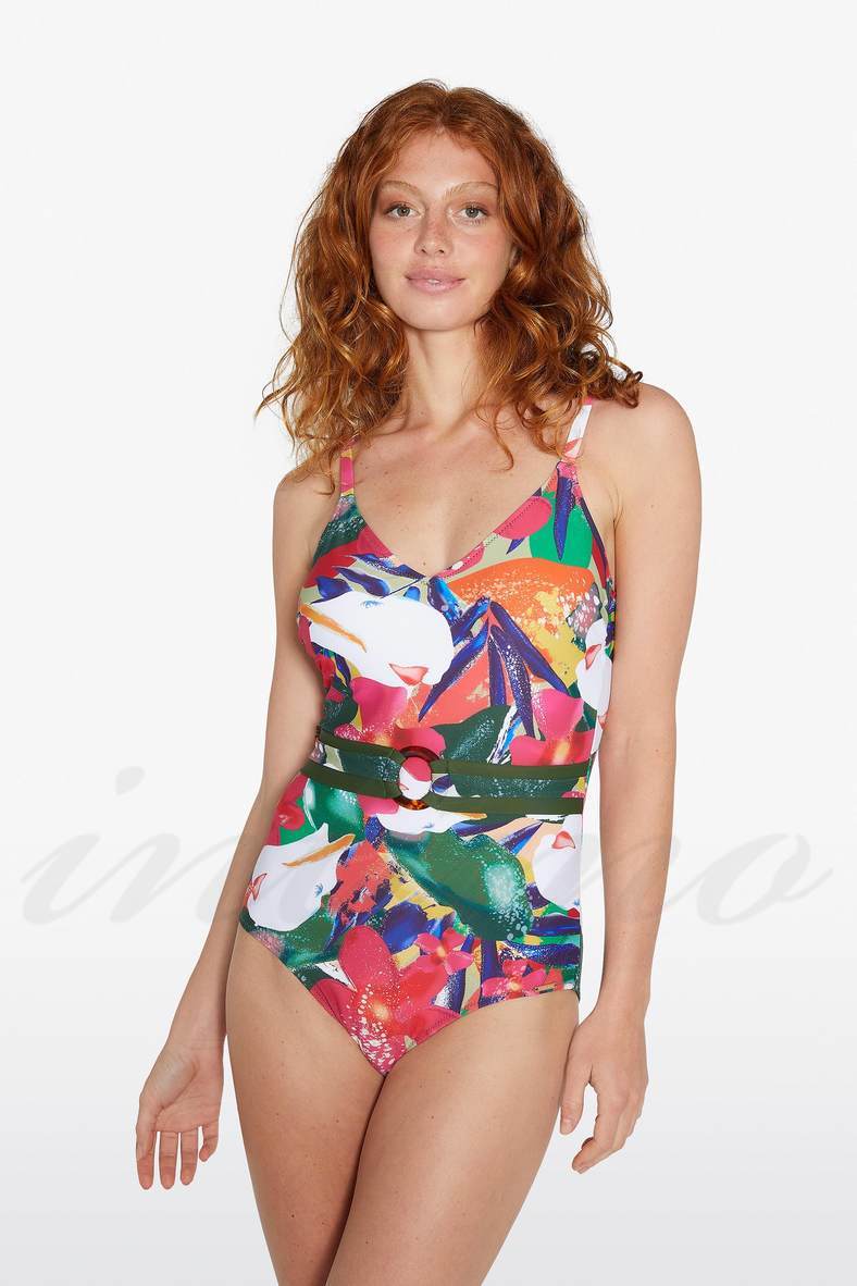 One-piece swimsuit with a compacted cup, code 63100, art 81679