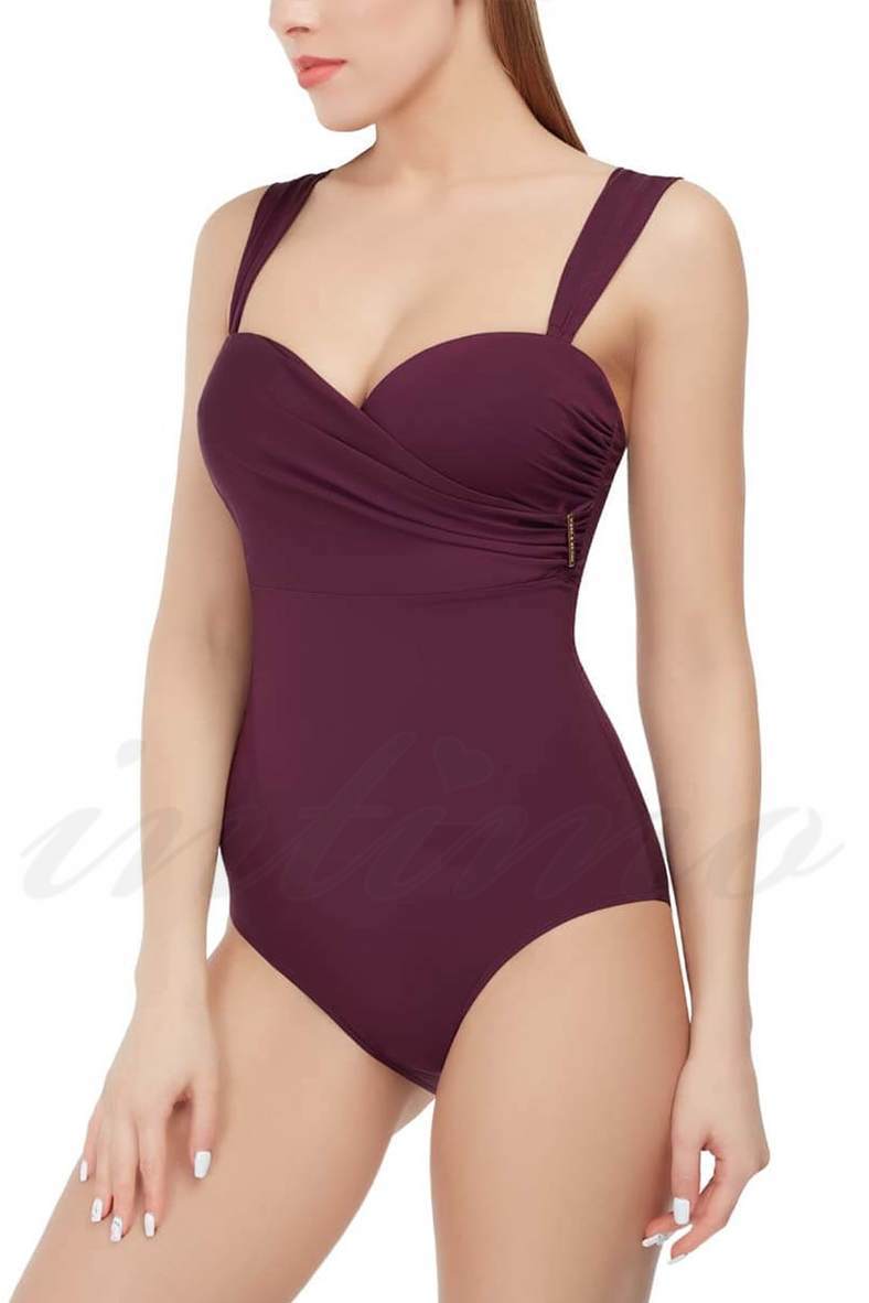 One-piece swimsuit with a push up cup (solid), code 64999, art L1810-981