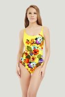 One-piece swimsuit with a soft cup
