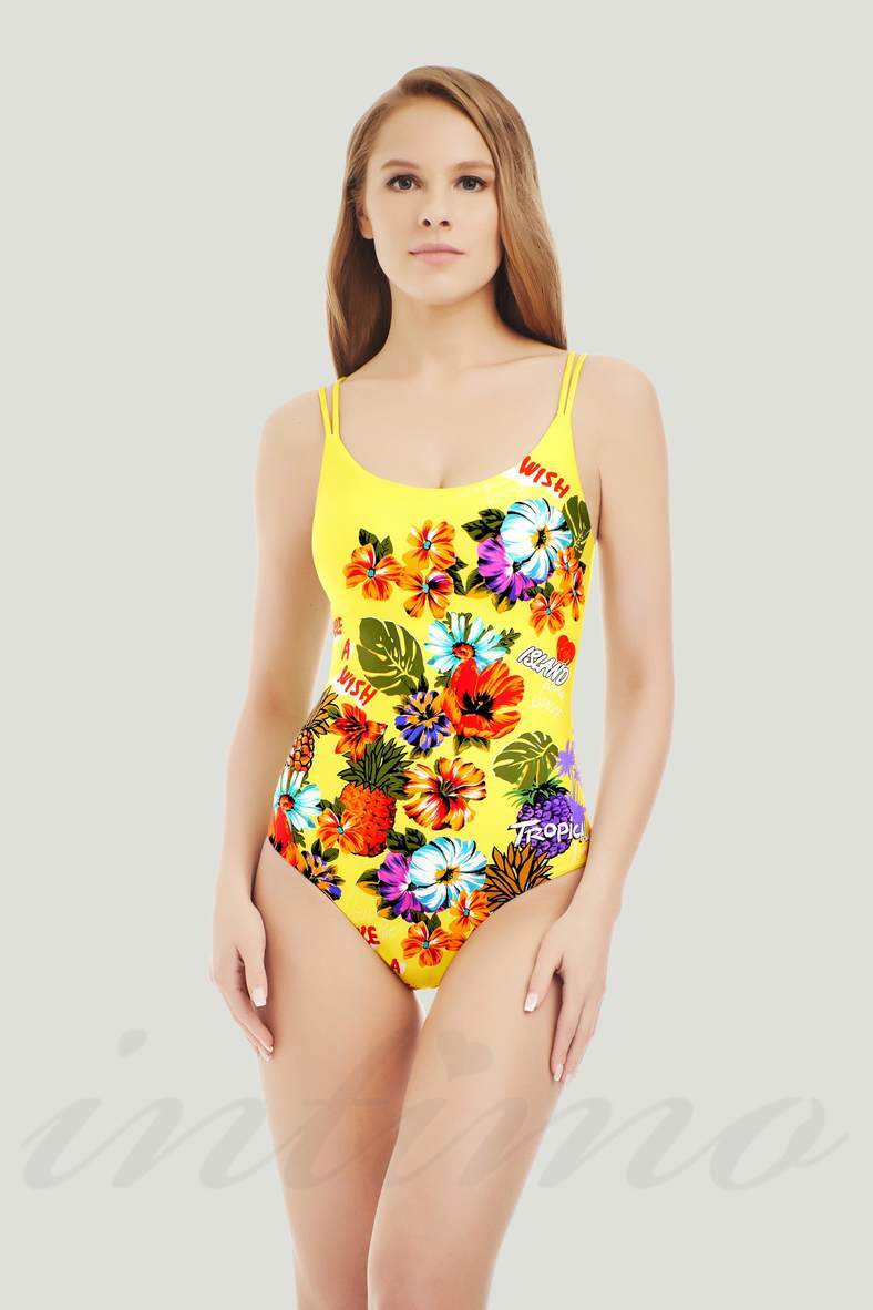 One-piece swimsuit with a soft cup, code 65564, art L1937-171/1