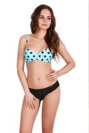 Swimsuit with a compacted cup, slip melting