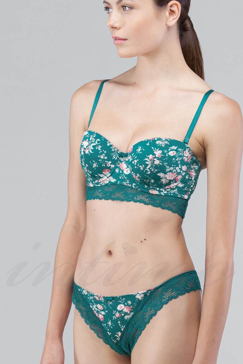 Underwear: bra with a compacted cup and Brazilian panties, code 67174, art 30170