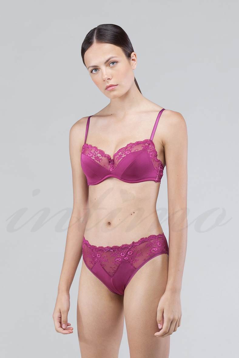 Underwear: bra with a compacted cup and slip panties, code 67238, art 30175