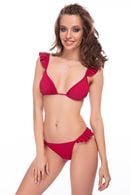 Swimsuit with a compacted cup, tanga