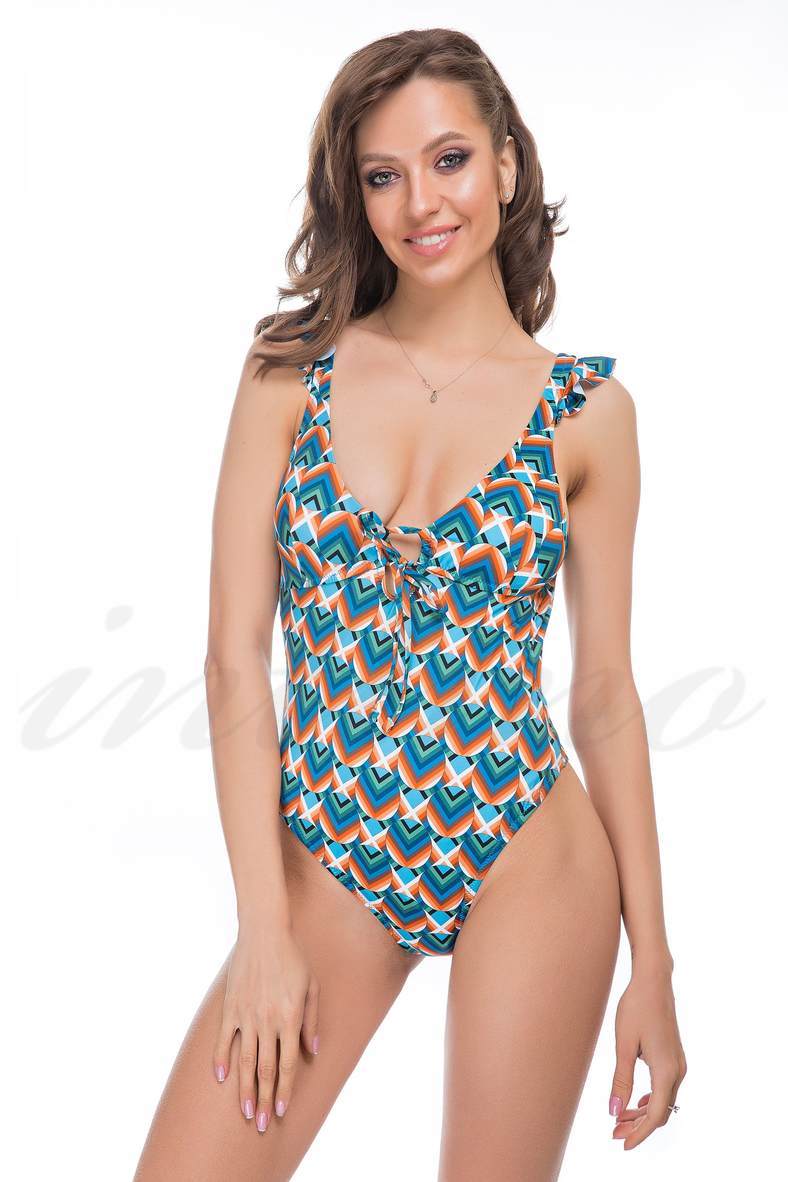 One-piece swimsuit with a compacted cup, code 69136, art 9-1479