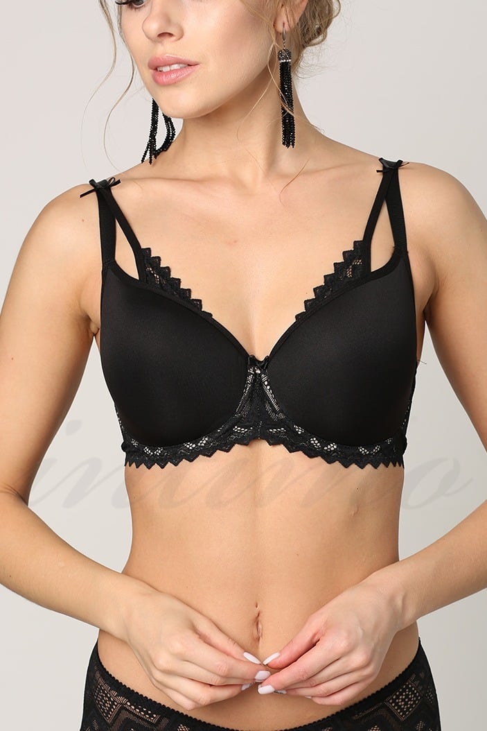 Bra with a compacted cup, code 69585, art 571515