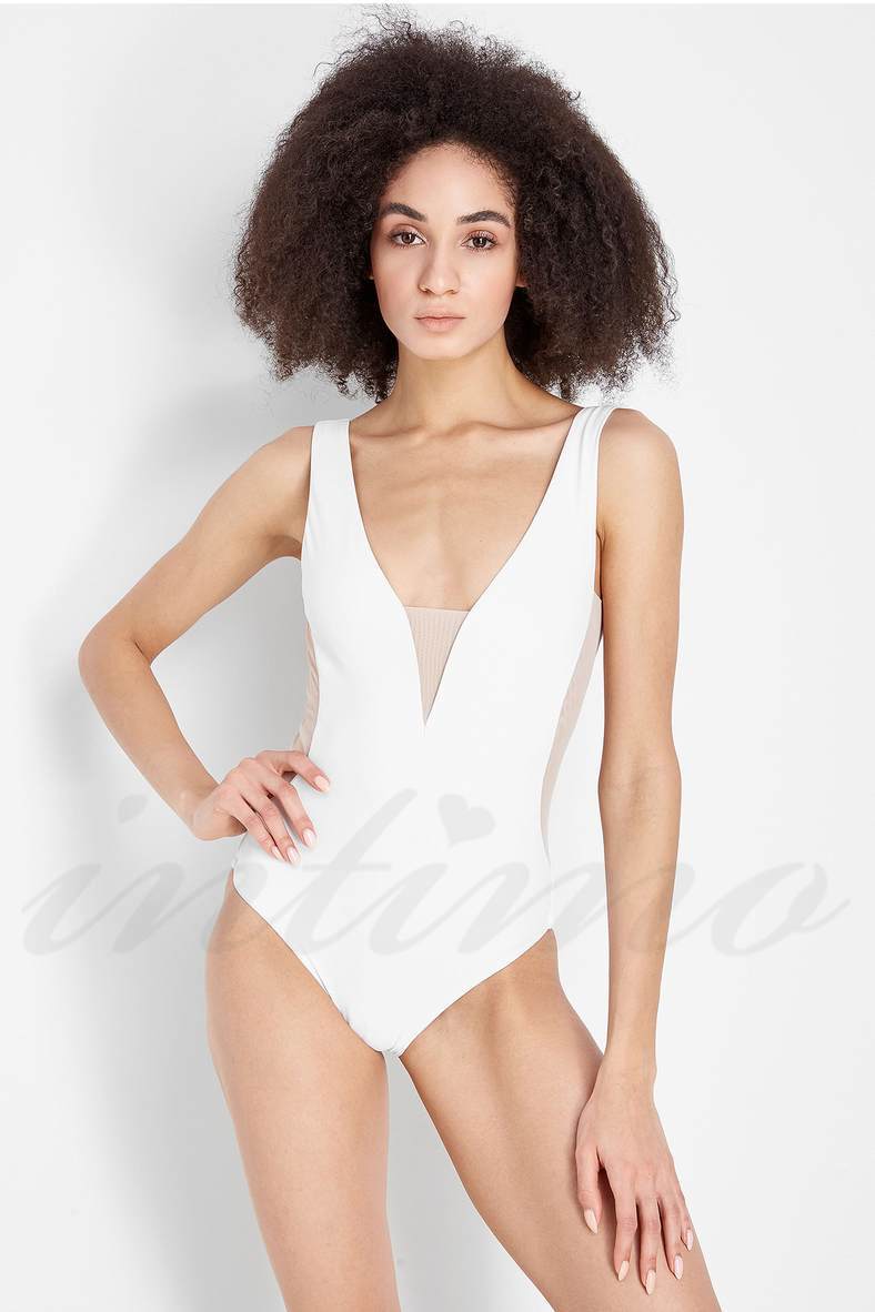 One-piece swimsuit with a soft cup (solid), code 70305, art 940-148