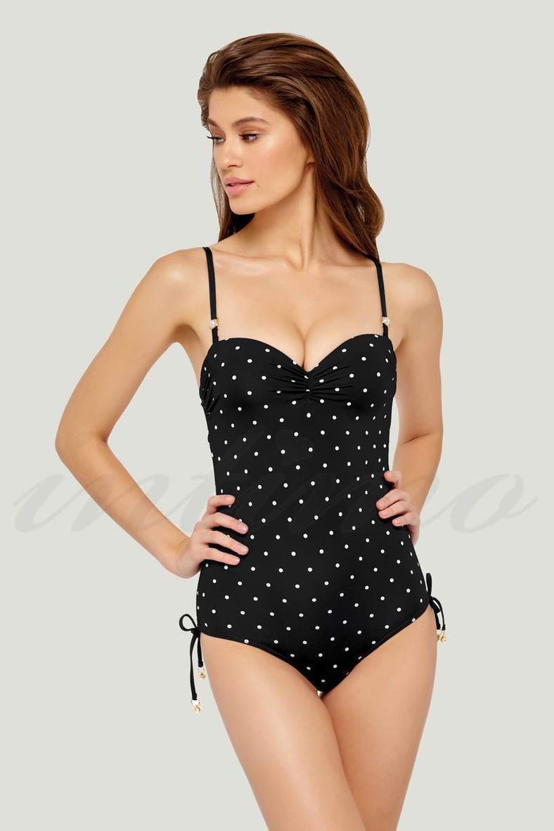 One-piece swimsuit with a compacted cup (solid), code 71185, art L2026-961/OB