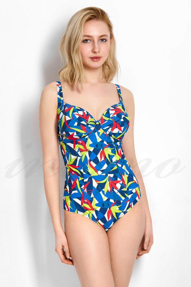 One-piece swimsuit with a soft cup (solid), code 71198, art 936-141