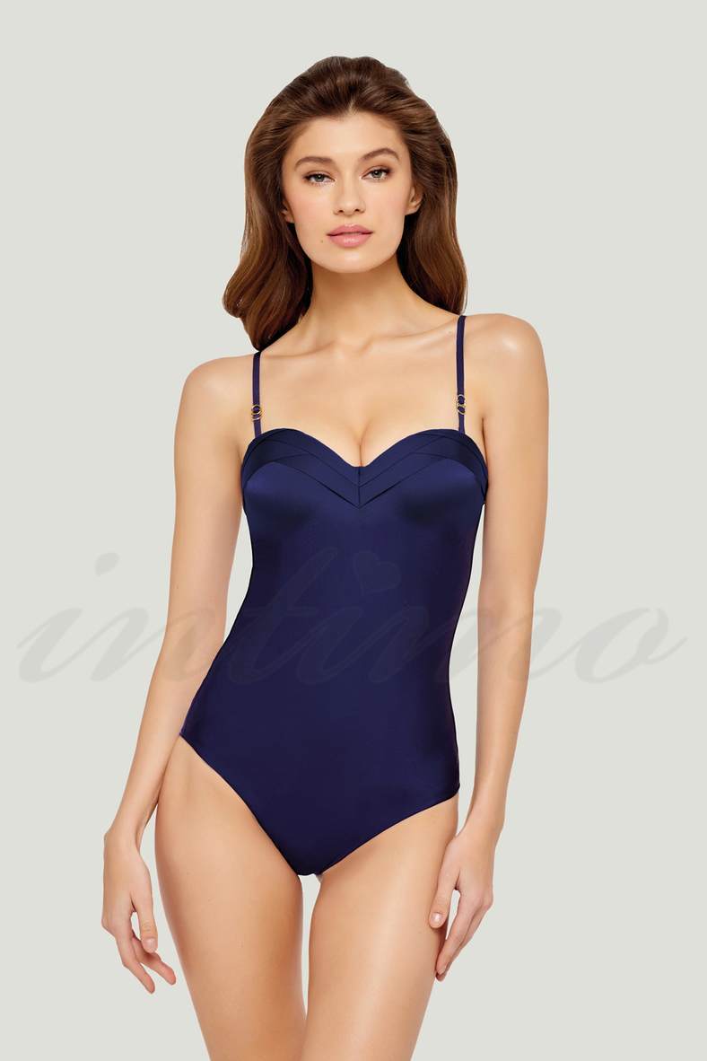 One-piece swimsuit with a compacted cup (solid), code 71256, art L2018-961/OB