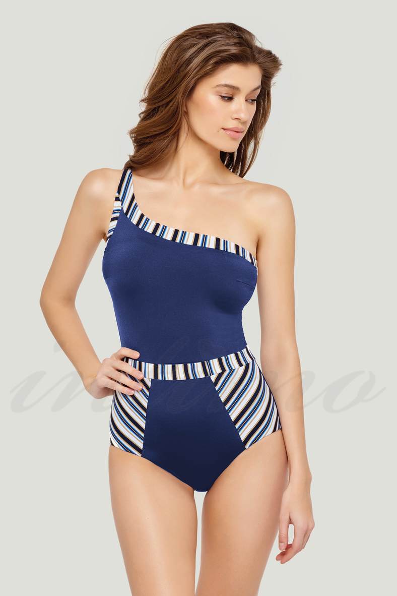 One-piece swimsuit with a compacted cup (solid), code 71289, art L2012-831/A