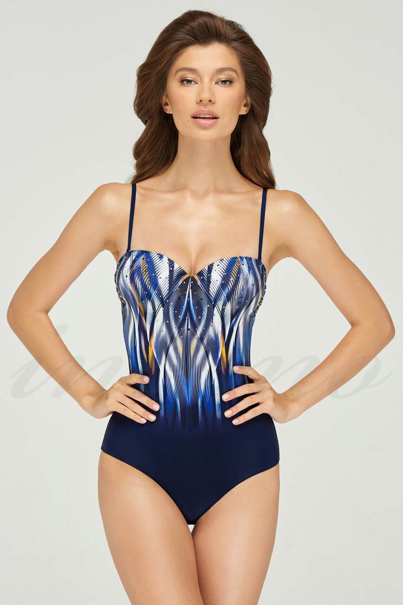One-piece swimsuit with a push up cup (solid), code 71305, art L2116-911