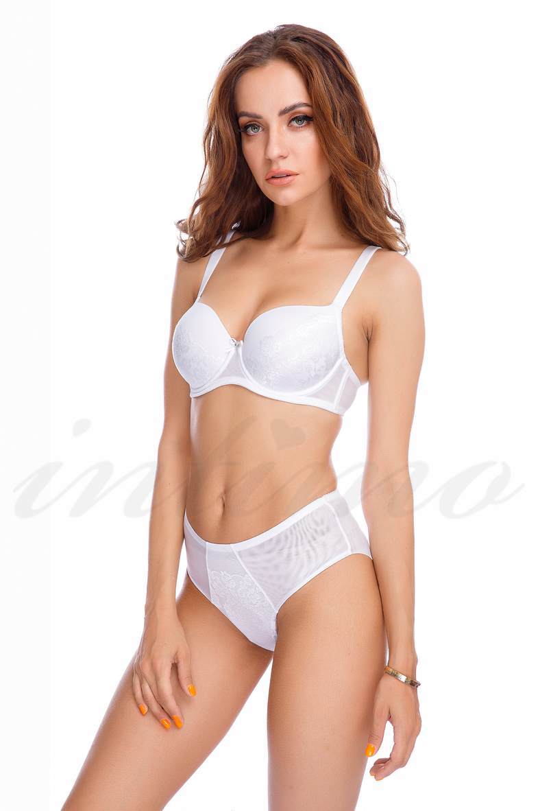 Lingerie set: bra with a compacted cup and hipster panties, code 72024, art M2401-M2201