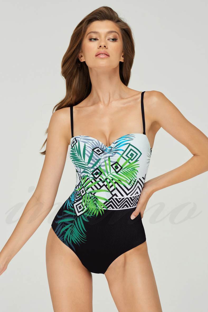 One-piece swimsuit with a push up cup (solid), code 72210, art L2109-911