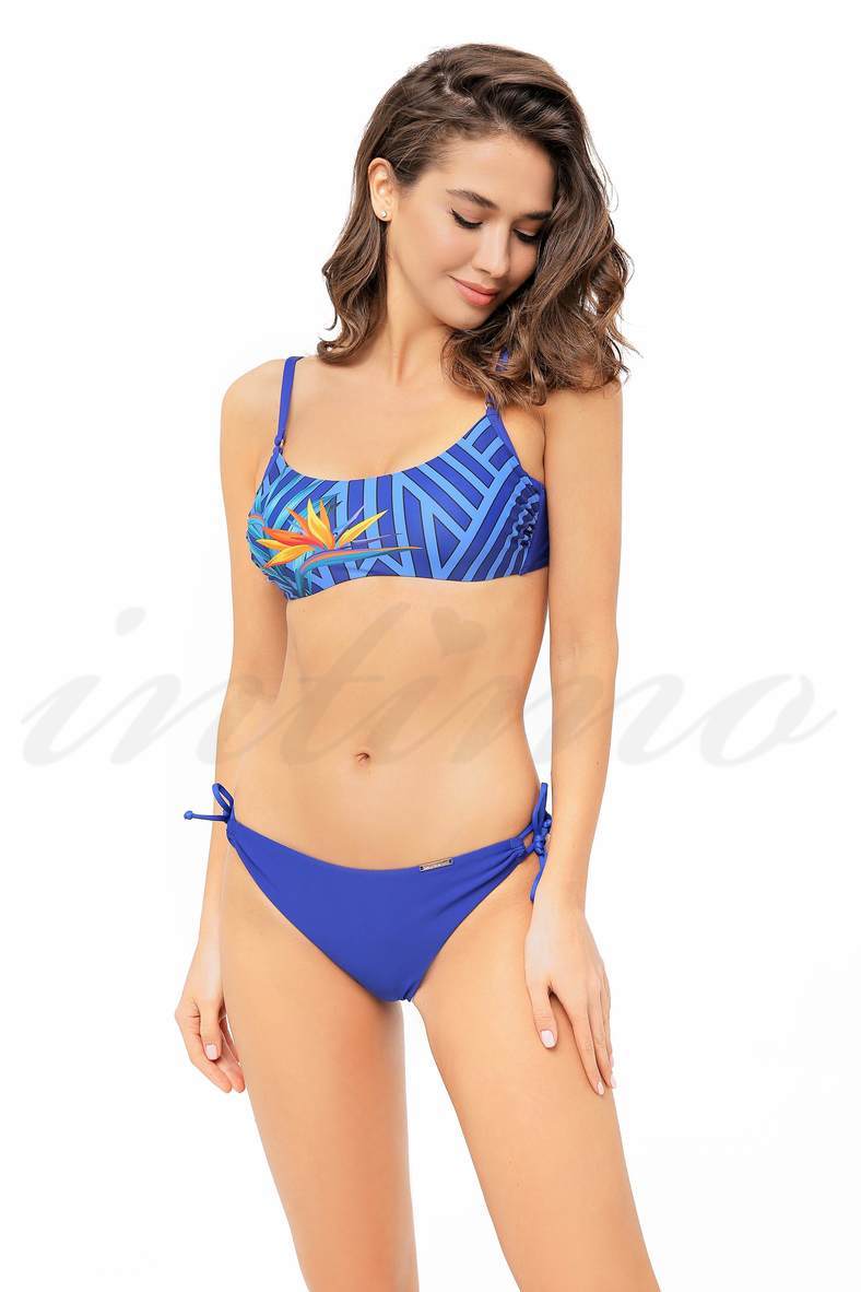 Swimsuit with a soft cup, Brazilian swimming trunks, code 73592, art 911-057/911-228