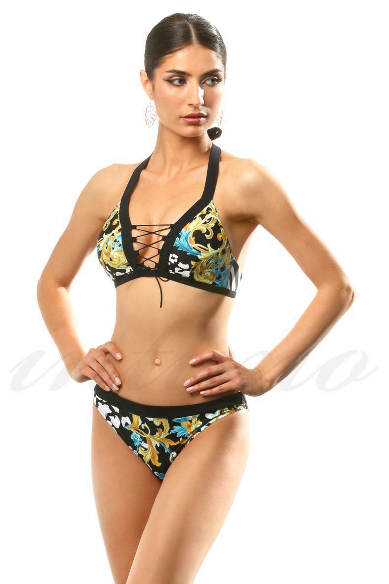 Swimsuit with padded cup, slip-on trunks, code 73861, art FR48I