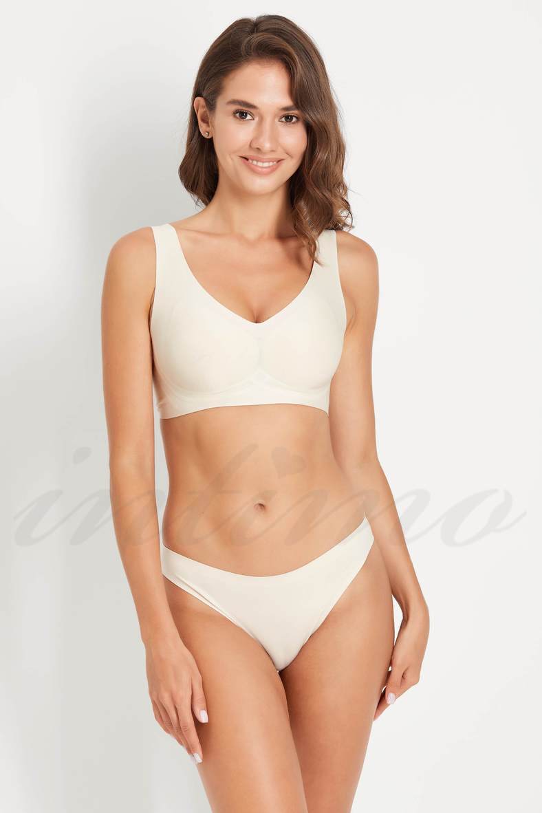 Underwear set: soft cup bra and Brazilian panties, code 74852, art 7080-070/7080-23