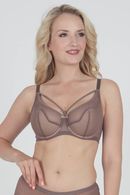 Bra with a compacted cup