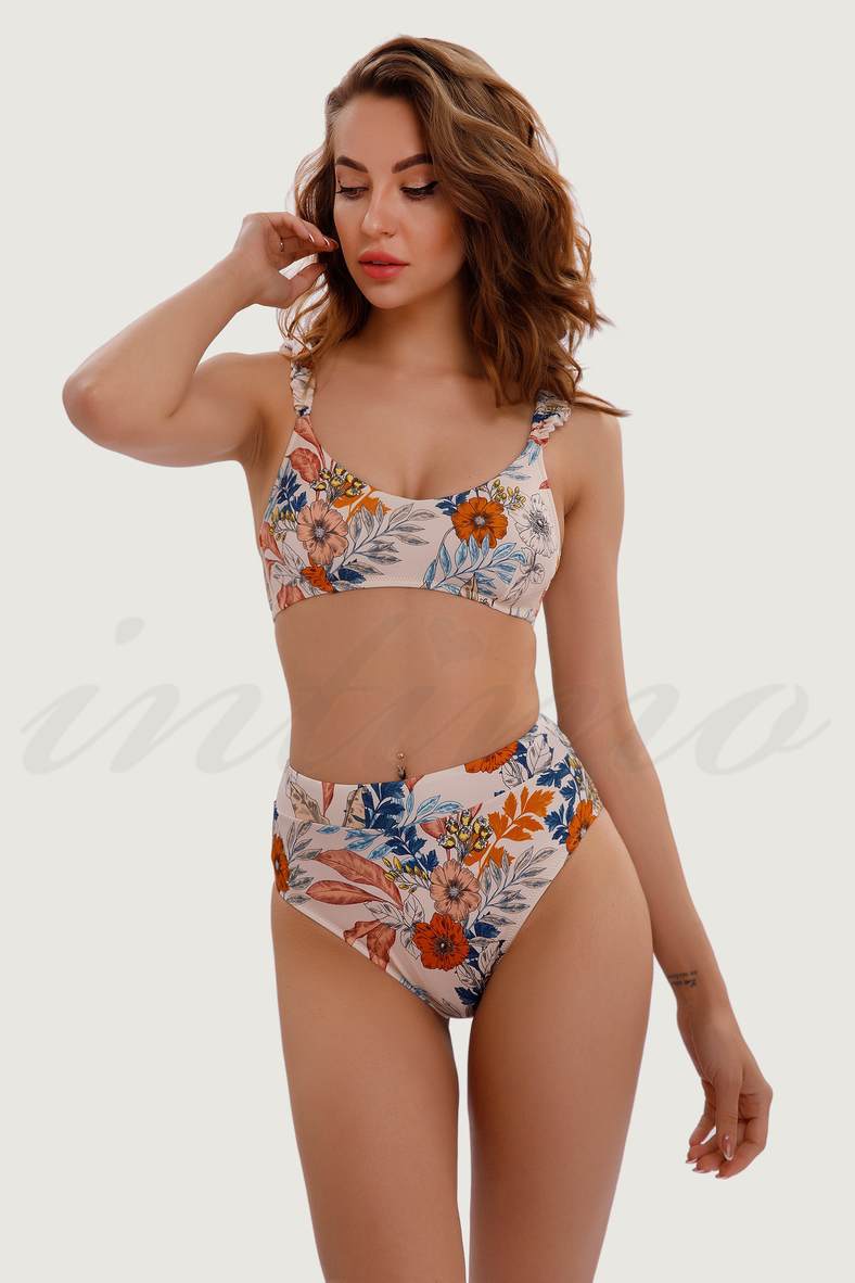 Swimsuit with padded cup, slip-on trunks, code 76652, art 9-1550-9-1548