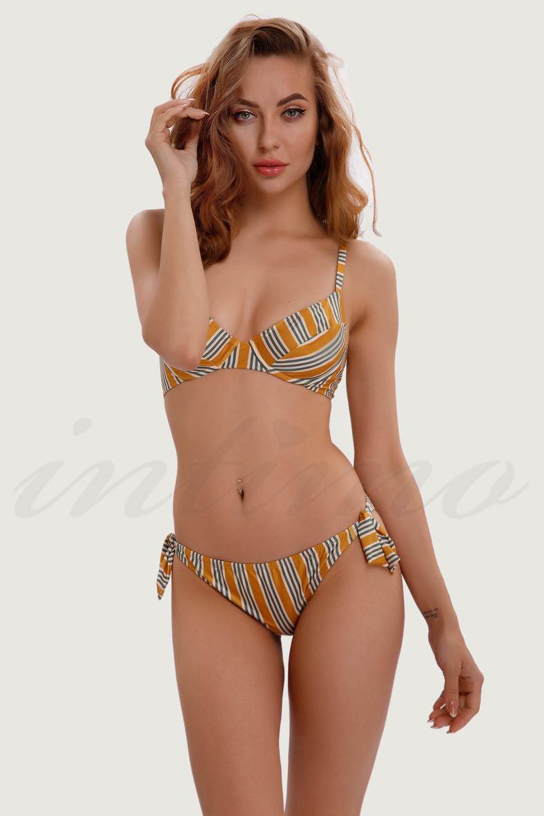 Swimsuit with a soft cup, swimming trunks slip, code 76666, art 9-1672-9-1667