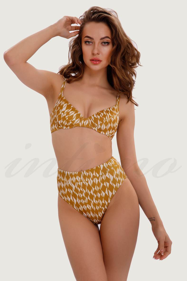 Swimsuit with a soft cup, swimming trunks slip, code 76670, art 9-1515-9-1512