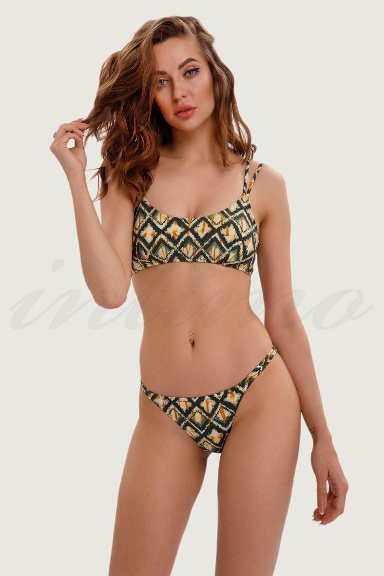 Swimsuit with padded cup, slip-on trunks, code 76688, art 9-1506-9-1502