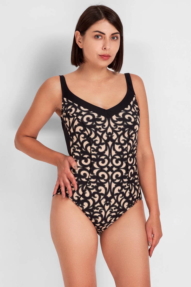One-piece swimsuit with soft cup (solid), code 77565, art 904-154