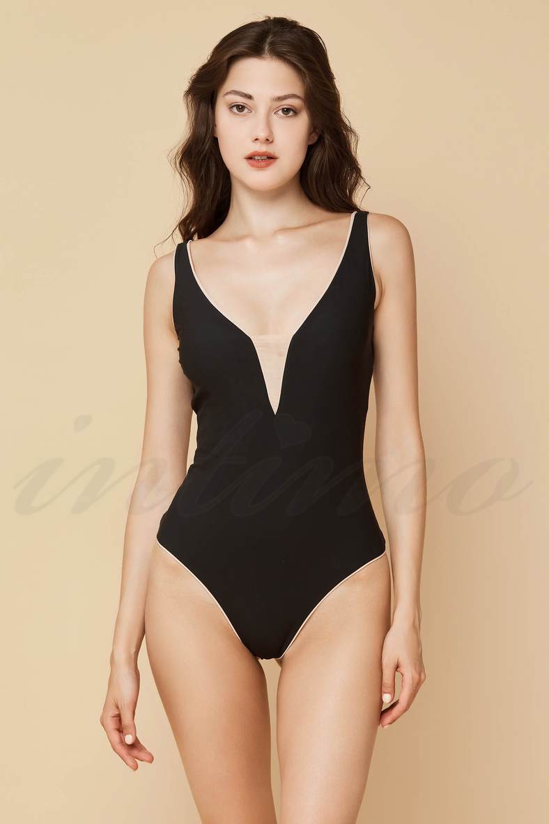 One-piece swimsuit with soft cup (solid), code 77660, art 402-148