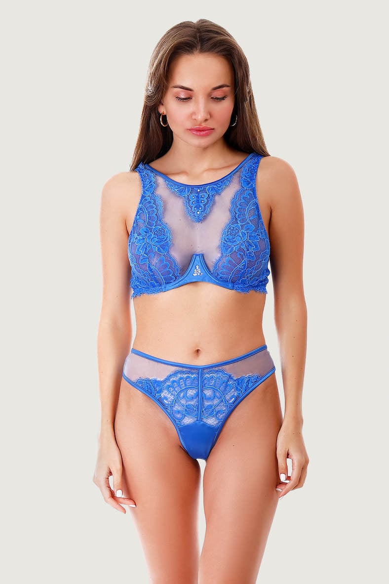 Underwear set: soft cup bra and Brazilian panties, code 80048, art YS305-YD301