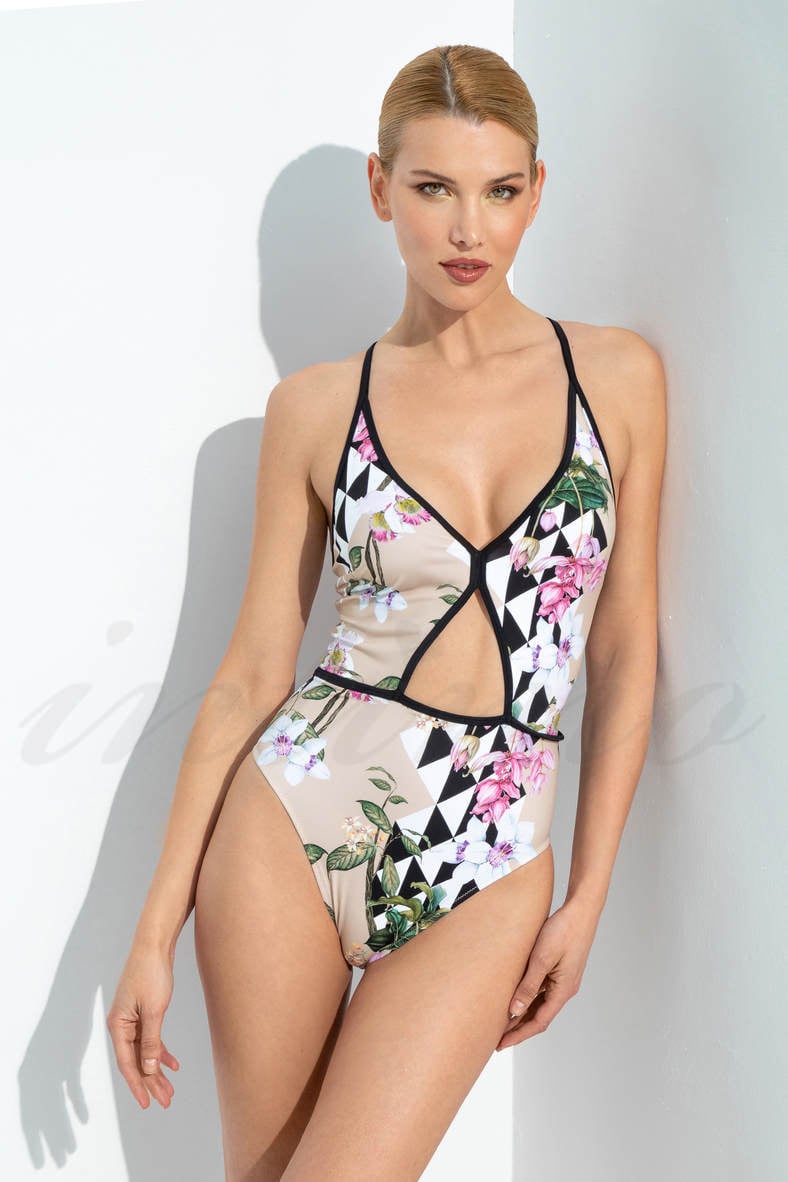 One-piece swimsuit with soft cup, code 80109, art FY55I