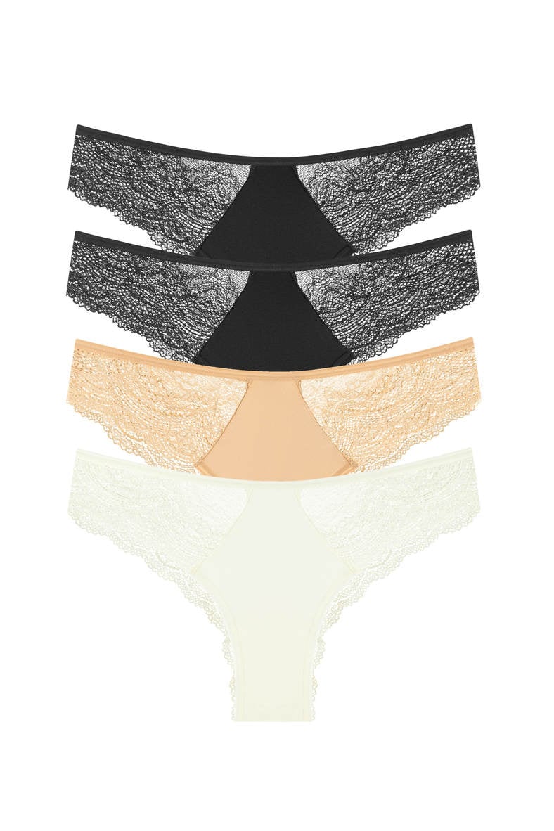 Brazilian panties, 4 pieces, code 82505, art 204-22