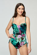 One-piece swimsuit push up