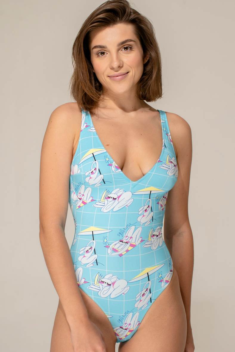 One-piece swimsuit with soft cup, code 85440, art SO205100