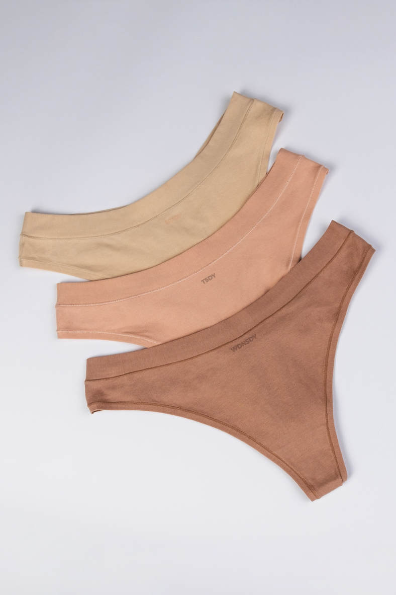 Thong panties, 3 pieces, code 85902, art SLZ24602002(3)