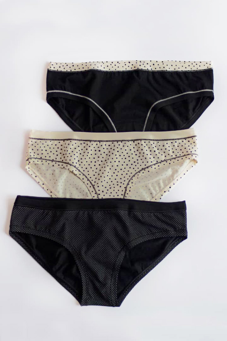 Panties slip, 3 pieces, code 86983, art LU123-11 (в упаковці 3 шт. ціна за комплект)