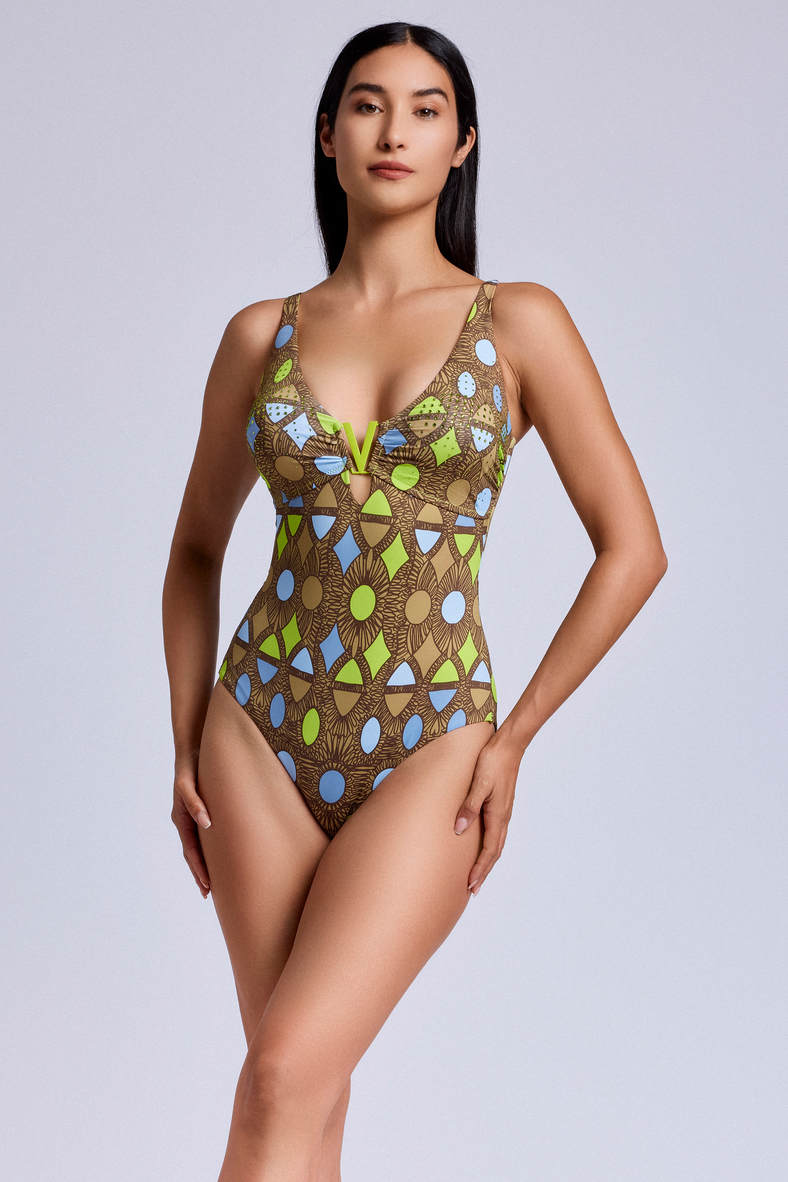 One-piece swimsuit with soft cup, code 88165, art VI24-119