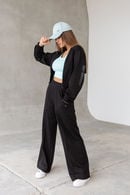 Bomber suit and palazzo pants