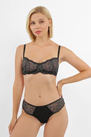 Lingerie set: bra with soft cup and Brazilian panties
