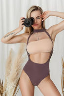 Swimsuit with soft cup, slip bottoms