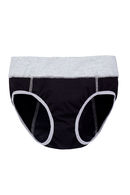 Menstrual slip panties with protective gusset, standard size