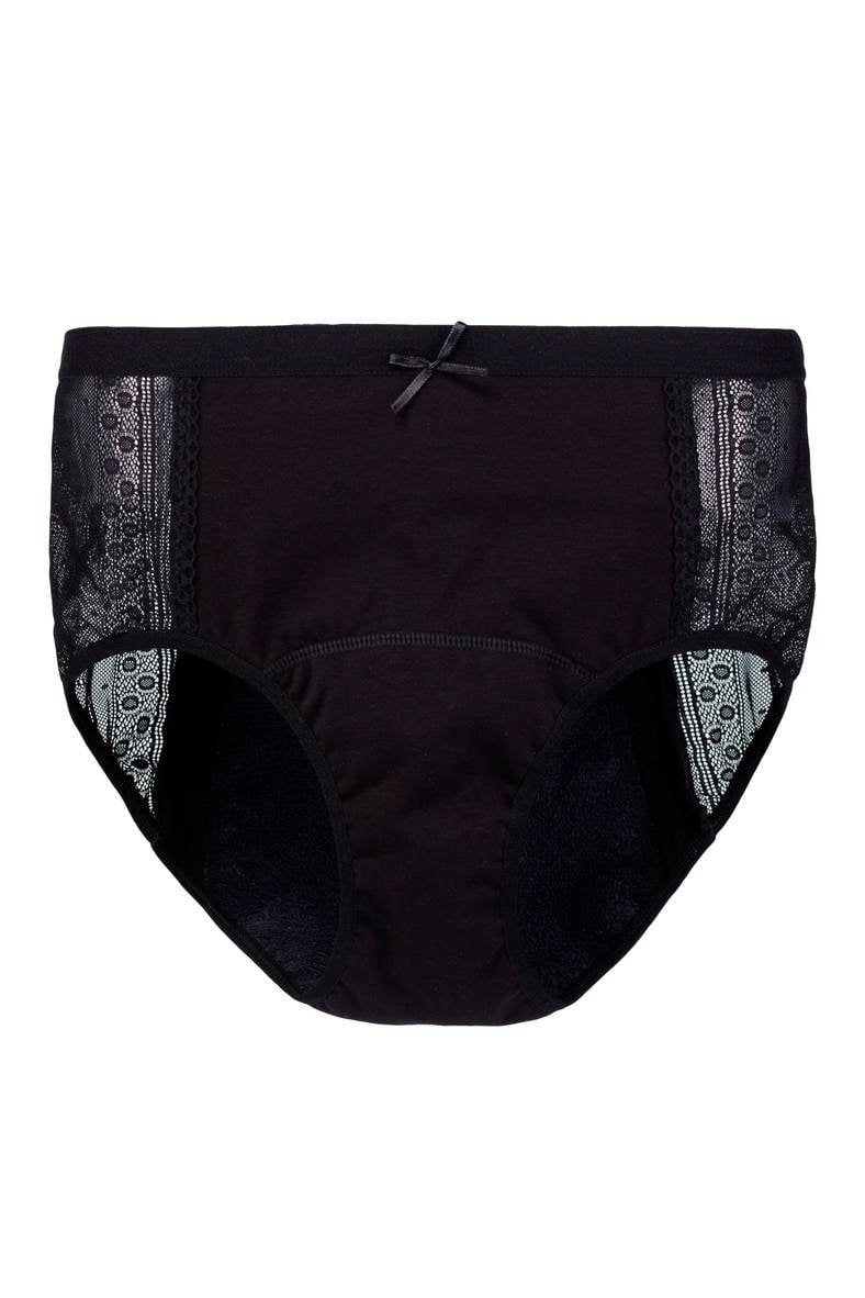 Menstrual slip panties with extended protective gusset, code 90889, art REBL01