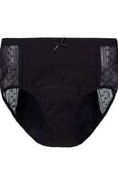 Menstrual slip panties with protective gusset, standard size