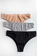 Brazilian panties, 3 pieces