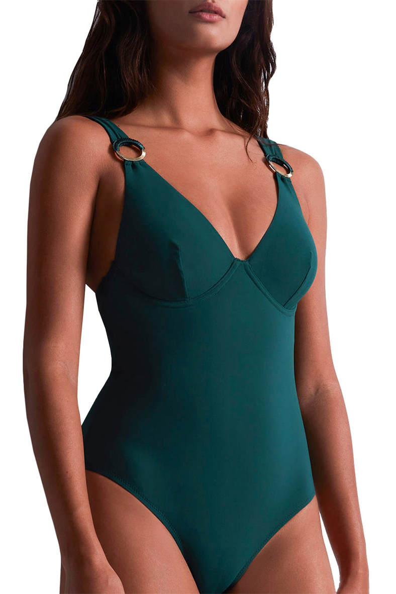 One-piece swimsuit with soft cup (Swimwear), code 95736, art LT55
